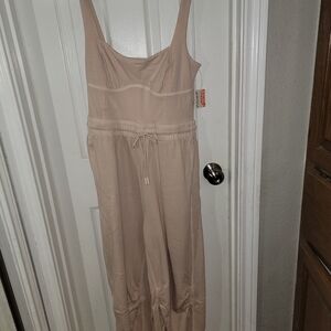 Free People Tan Jumpsuit